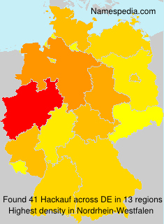 Surname Hackauf in Germany Surname Hackauf in Germany