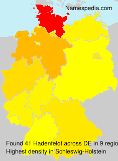 Surname Hadenfeldt in Germany Surname Hadenfeldt in Germany