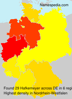 Surname Hafkemeyer in Germany Surname Hafkemeyer in Germany