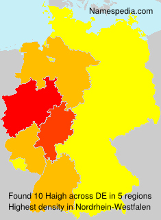 Surname Haigh in Germany