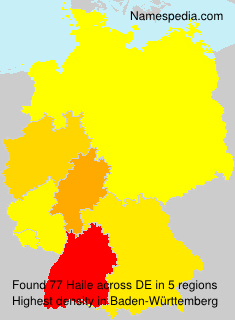 Surname Haile in Germany Surname Haile in Germany