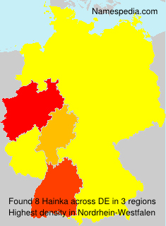 Surname Hainka in Germany Surname Hainka in Germany