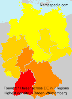 Surname Haiser in Germany Surname Haiser in Germany