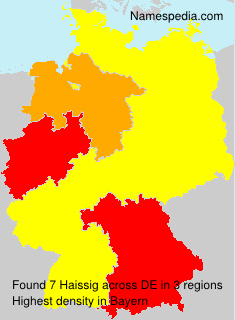 Surname Haissig in Germany Surname Haissig in Germany