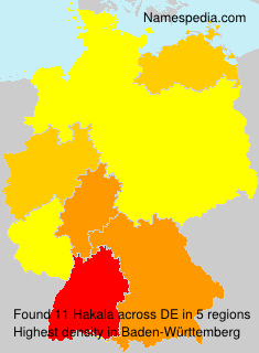 Surname Hakala in Germany Surname Hakala in Germany