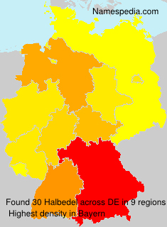 Surname Halbedel in Germany Surname Halbedel in Germany