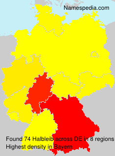 Surname Halbleib in Germany Surname Halbleib in Germany