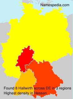 Surname Hallwirth in Germany Surname Hallwirth in Germany
