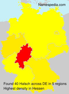 Surname Halsch in Germany Surname Halsch in Germany