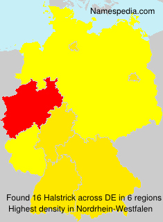 Surname Halstrick in Germany Surname Halstrick in Germany
