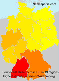 Surname Halter in Germany Surname Halter in Germany