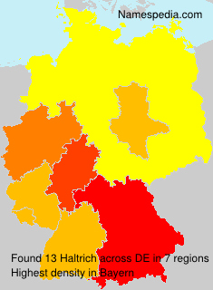 Surname Haltrich in Germany Surname Haltrich in Germany