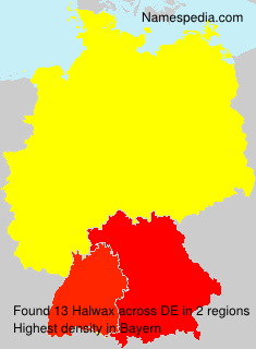 Surname Halwax in Germany Surname Halwax in Germany