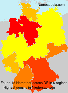 Surname Hametner in Germany Surname Hametner in Germany