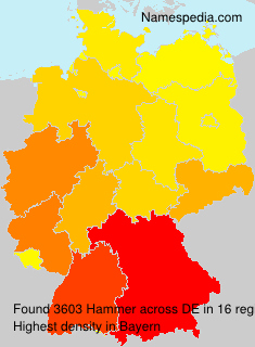 Surname Hammer in Germany Surname Hammer in Germany