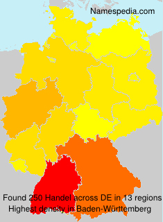Surname Handel in Germany Surname Handel in Germany