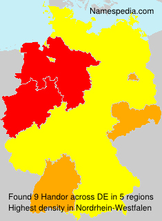 Surname Handor in Germany Surname Handor in Germany