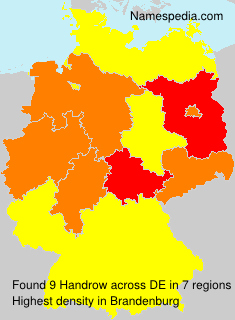 Surname Handrow in Germany Surname Handrow in Germany