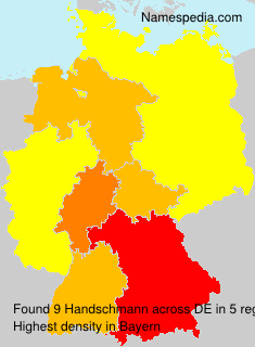 Surname Handschmann in Germany Surname Handschmann in Germany