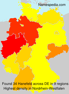 Surname Hanefeld in Germany Surname Hanefeld in Germany