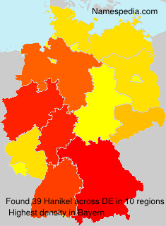Surname Hanikel in Germany Surname Hanikel in Germany