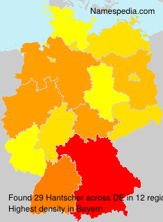 Surname Hantscher in Germany Surname Hantscher in Germany