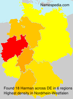 Surname Harman in Germany Surname Harman in Germany