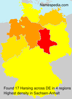 Surname Harsing in Germany Surname Harsing in Germany