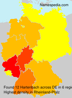 Surname Hartenbach in Germany Surname Hartenbach in Germany
