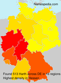 Surname Harth in Germany Surname Harth in Germany