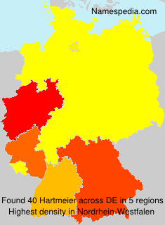 Surname Hartmeier in Germany Surname Hartmeier in Germany