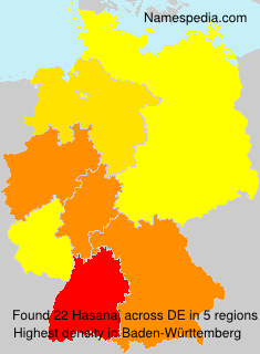 Surname Hasanaj in Germany Surname Hasanaj in Germany