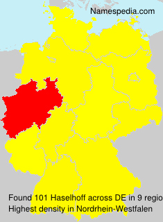 Surname Haselhoff in Germany Surname Haselhoff in Germany