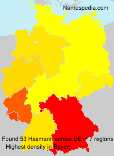 Surname Hasmann in Germany Surname Hasmann in Germany