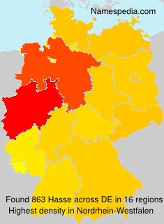 Surname Hasse in Germany Surname Hasse in Germany