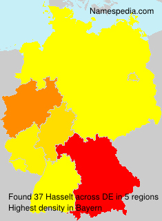 Surname Hasselt in Germany Surname Hasselt in Germany
