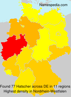 Surname Hatscher in Germany Surname Hatscher in Germany