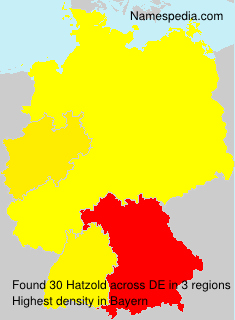 Surname Hatzold in Germany Surname Hatzold in Germany