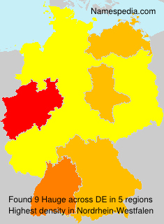 Surname Hauge in Germany Surname Hauge in Germany