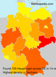 Surname Hauptvogel in Germany Surname Hauptvogel in Germany