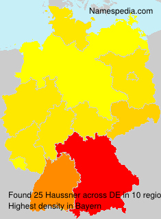 Surname Haussner in Germany Surname Haussner in Germany