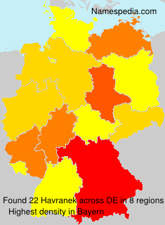 Surname Havranek in Germany Surname Havranek in Germany