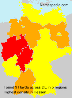 Surname Hayda in Germany Surname Hayda in Germany