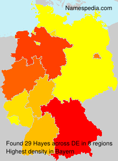 Surname Hayes in Germany Surname Hayes in Germany