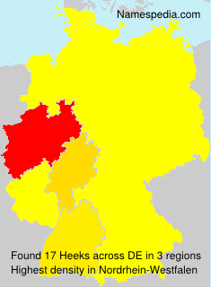 Surname Heeks in Germany Surname Heeks in Germany