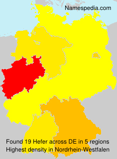 Surname Hefer in Germany Surname Hefer in Germany