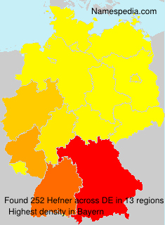 Surname Hefner in Germany Surname Hefner in Germany