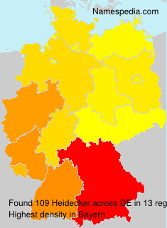 Surname Heidecker in Germany Surname Heidecker in Germany