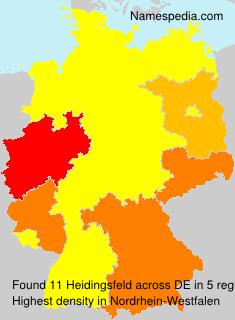 Surname Heidingsfeld in Germany Surname Heidingsfeld in Germany