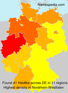 Surname Heidtke in Germany Surname Heidtke in Germany